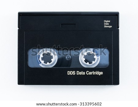 DDS Data Cartridge Isolated on White Background