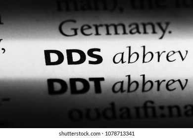 dds word in a dictionary. dds concept