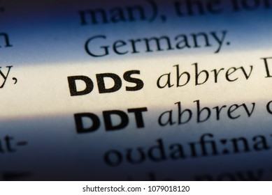 dds word in a dictionary. dds concept