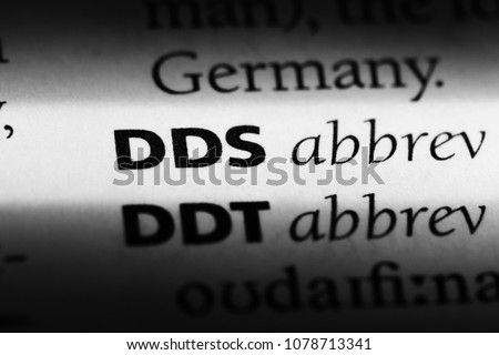 dds word in a dictionary. dds concept