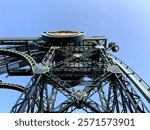 de Baron 1898 efteling dutch themepark metal architecture blue sky aesthetic retro vintage theme park attraction metal structure iron mine mining equipment urban 