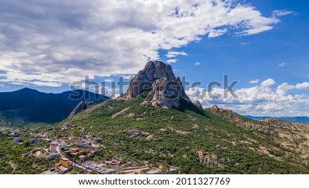 Peña de Bernal in Querétaro, México. The third largest monolith in the world in the munipiality of Ezequiel Montes