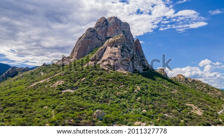 Peña de Bernal in Querétaro, México. The third largest monolith in the world in the munipiality of Ezequiel Montes