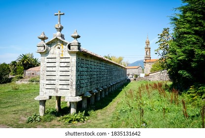 Hórreo De Carnota In A Rural Area Of Galicia