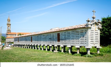 Hórreo De Carnota In A Rural Area Of Galicia