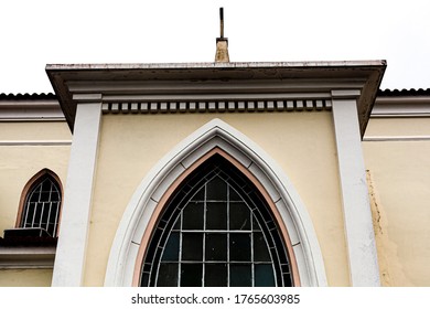 São João De Meriti, Rio De Janeiro, Brazil. 06/20/2020.  Matrix Church Of São João Batista. The Church Is Located At Getúlio Vargas Squarein In The City Downtow . 