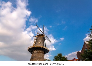 De Noord is a windmill located on the Noordvest 38 in Schiedam, Netherlands. The tallest windmill in the world with a roof height of 33.3 metres.