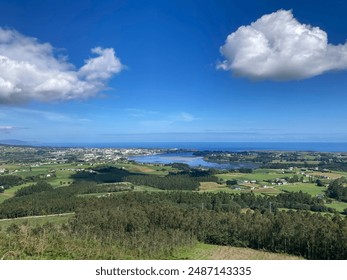 
Ría de Ribadeo, end of the Eo river in the Cantabrian Sea, Asturias, Galicia