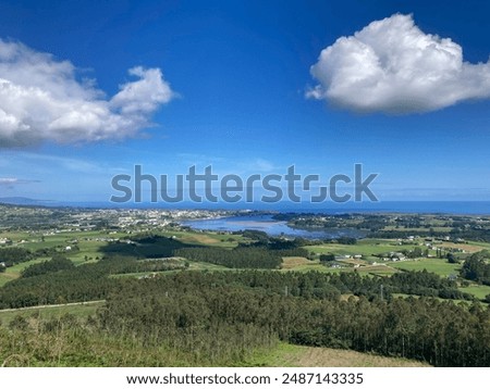 
Ría de Ribadeo, end of the Eo river in the Cantabrian Sea, Asturias, Galicia