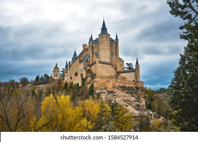 Alcázar De Segovia (Castle Of Segovia), Castile And León Region, Spain In Autumn