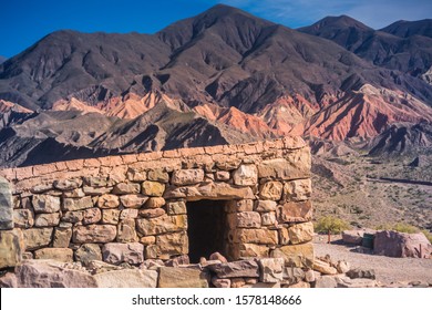 The Pucará De Tilcara Pre-Inca Fortification In Tilcara, Jujuy, Argentina.