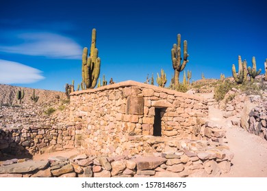 The Pucará De Tilcara Pre-Inca Fortification In Tilcara, Jujuy, Argentina.