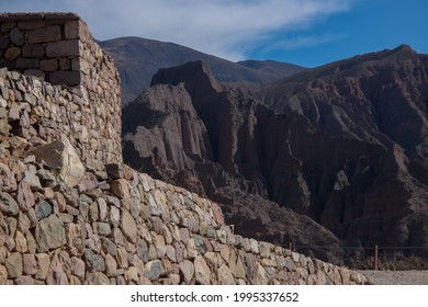 The Pucará De Tilcara Is A Pre-Inca Fortification Or Pukara Located On A Hill Just Outside The Small Town Of Tilcara, In The Argentina.