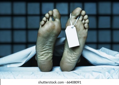 Dead Body With Toe Tag