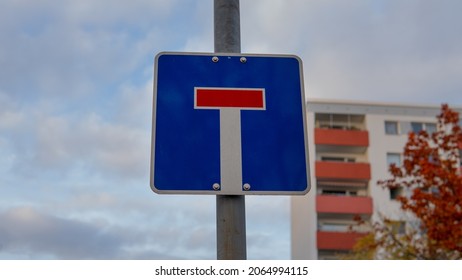 Dead End Road Sign In Germany