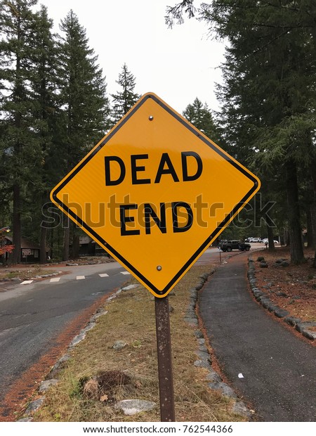 Dead End Sign On Mountain Road Stock Photo Edit Now