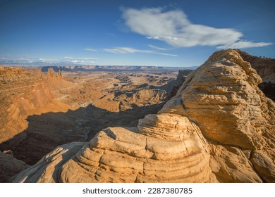 Dead Horse Point viewed from Canyonlands at Mesa Arch | Island in the Sky, Canyonlands National Park, Utah, USA - Powered by Shutterstock