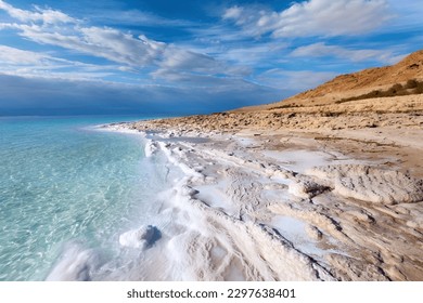 Dead sea beach  in Jordan 