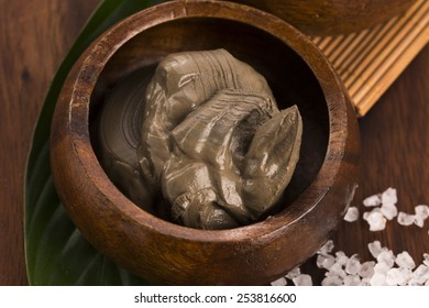 Dead Sea Mud And Salt In A Bowl