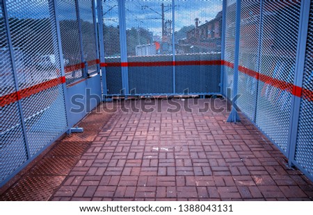 Deadend at train station city background hd