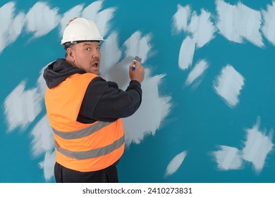 Deadlines are running out. The painter does not have time to complete the work on time