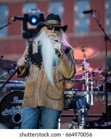 DEADWOOD, SD – JUNE 16.  William Lee Golden Of The Oak Ridge Boys Performs On Main Street To A Crowd Of 8,000 Fans During The Wild Bill Days In Deadwood, South Dakota – 16 June 2017