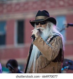 DEADWOOD, SD – JUNE 16.  William Lee Golden Of The Oak Ridge Boys Performs On Main Street To A Crowd Of 8,000 Fans During The Wild Bill Days In Deadwood, South Dakota – 16 June 2017