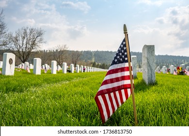 Deadwood, SD, USA - May 30, 2019: The Mount Moriah Cemetery