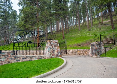 Deadwood, SD, USA - May 30, 2019: The Mount Moriah Cemetery