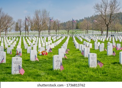 Deadwood, SD, USA - May 30, 2019: The Mount Moriah Cemetery