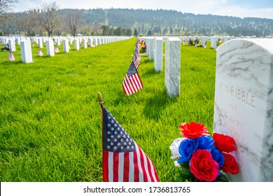 Deadwood, SD, USA - May 30, 2019: The Mount Moriah Cemetery