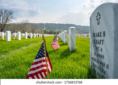 Deadwood, SD, USA - May 30, 2019: The Mount Moriah Cemetery