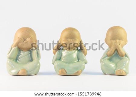 deaf and blind ceramic blind buddhas