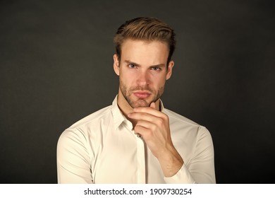 Deal with unforeseen circumstances. Crisis problem. Businessman in formal outfit. Confident man thinking. Solve business problem. Crisis intervention. Crisis management. Economy problem. Solution. - Shutterstock ID 1909730254