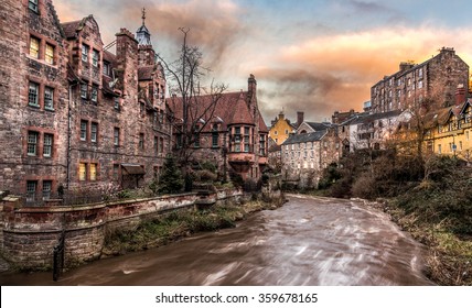 Dean Village In Edinburgh