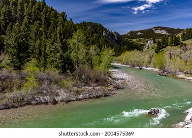 Dearborn River Near Augusta, Montana, USA