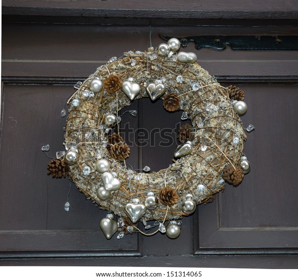 Death Concept Faded Christmas Wreath On Stock Photo Edit Now