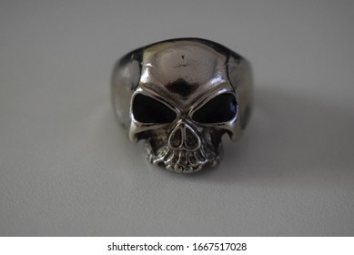 Death and dark skull ring.