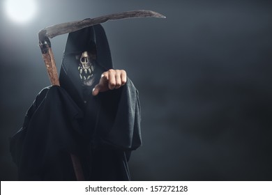 Death Scythe Standing Dark Stock Photo 157272119 | Shutterstock