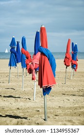 Deauville Beach In Normandy, France.