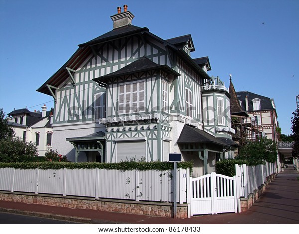 Deauville typical house,\
France