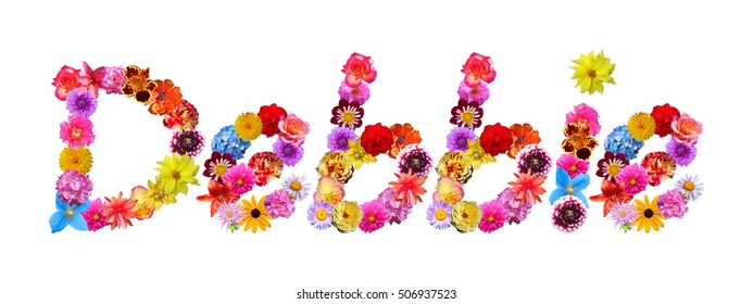 Debbie Colorful Flower Name Stock Photo 506937523 | Shutterstock