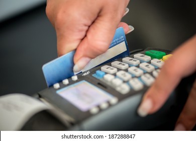 Debit Card Swiping On Card-reader Device