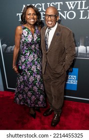 Deborah Roberts And Al Roker Attend Opening Night Of Revival Of August Wilson's The Piano Lesson At Ethel Barrymore Theatre On October 13, 2022