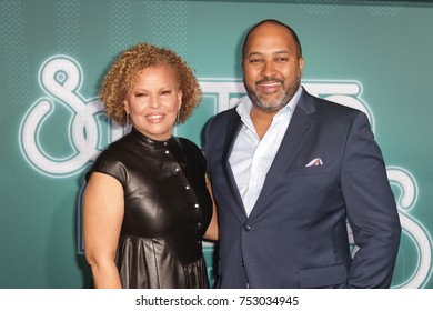 Debra Lee And Michael Armstrong Arrives At The BET Presents: 2017 Soul Train Awards In Las Vegas, Nevada On November 5th  2017 At The Orleans Arena 