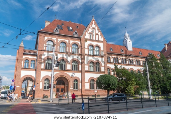 Debrecen,\
Hungary - June 11, 2022: The Ferenc Kolcsey Teacher Training\
College of the Reformed Church of Hungary had its roots in the\
Debrecen College of the Reformed\
Church.