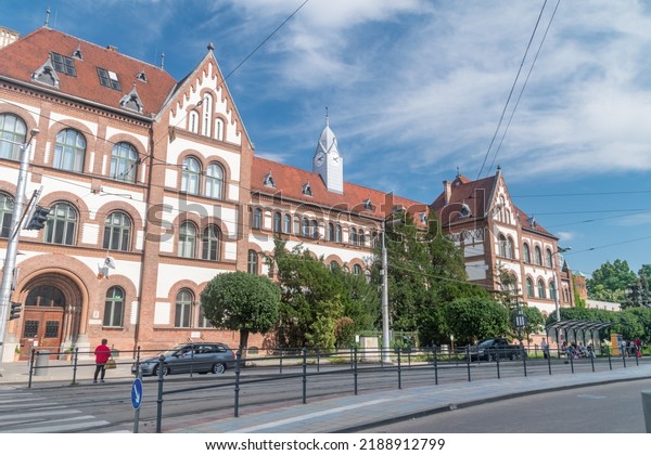 Debrecen,\
Hungary - June 11, 2022: The Ferenc Kolcsey Teacher Training\
College of the Reformed Church of\
Hungary.