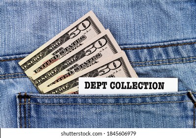 Debt Collection Business Card In Trouser Pocket