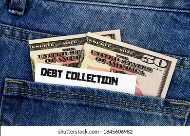 Debt Collection Business Card In Trouser Pocket