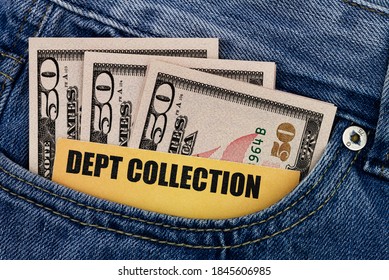 Debt Collection Business Card In Trouser Pocket